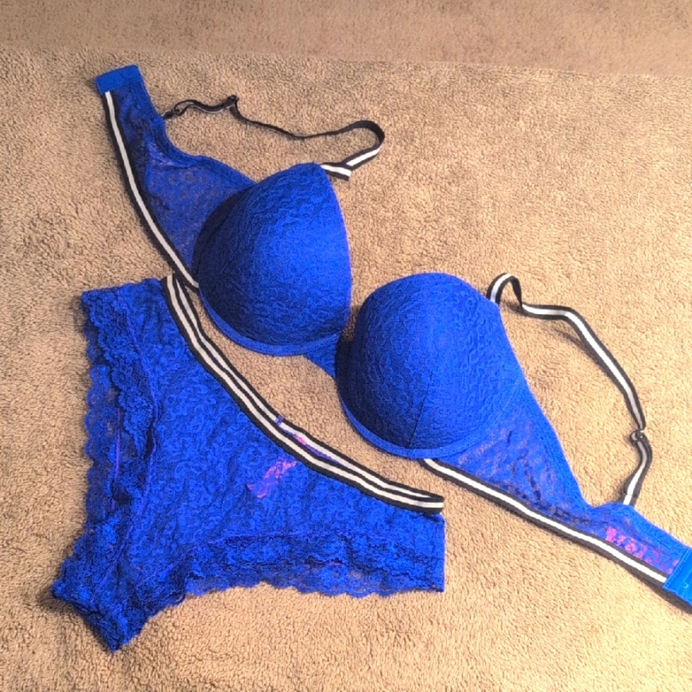 Blue Lace Set - NWOT